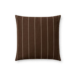 Amber Lewis x Loloi Keisha Pillow Throw Pillows Loloi Chocolate / Natural 18x18 Cover Only