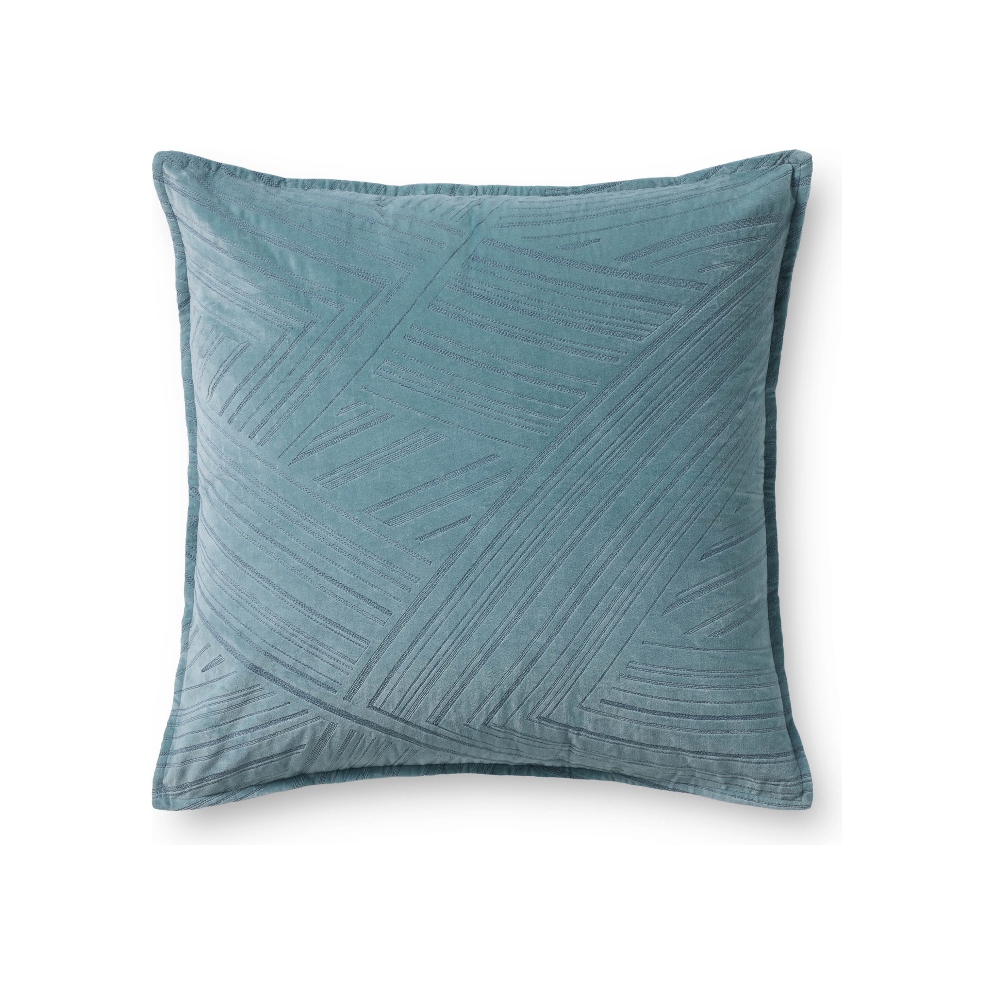 Brigette Romanek x Loloi Blythe Pillow Throw Pillows Loloi Blue 26" x 26" Cover Only