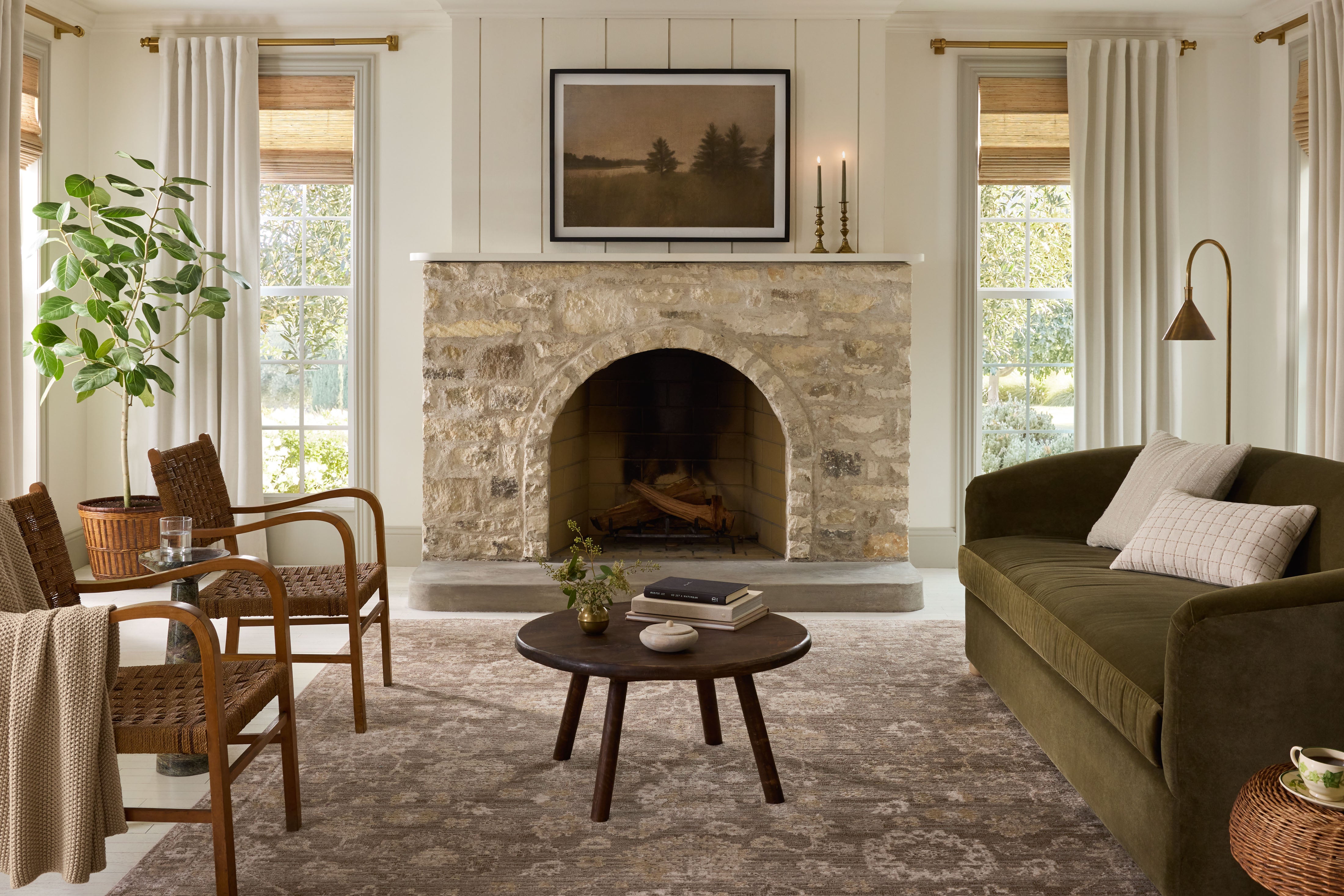 Joanna Gaines x Loloi Pace Taupe / Wheat Rug RUGS - synthetic Loloi