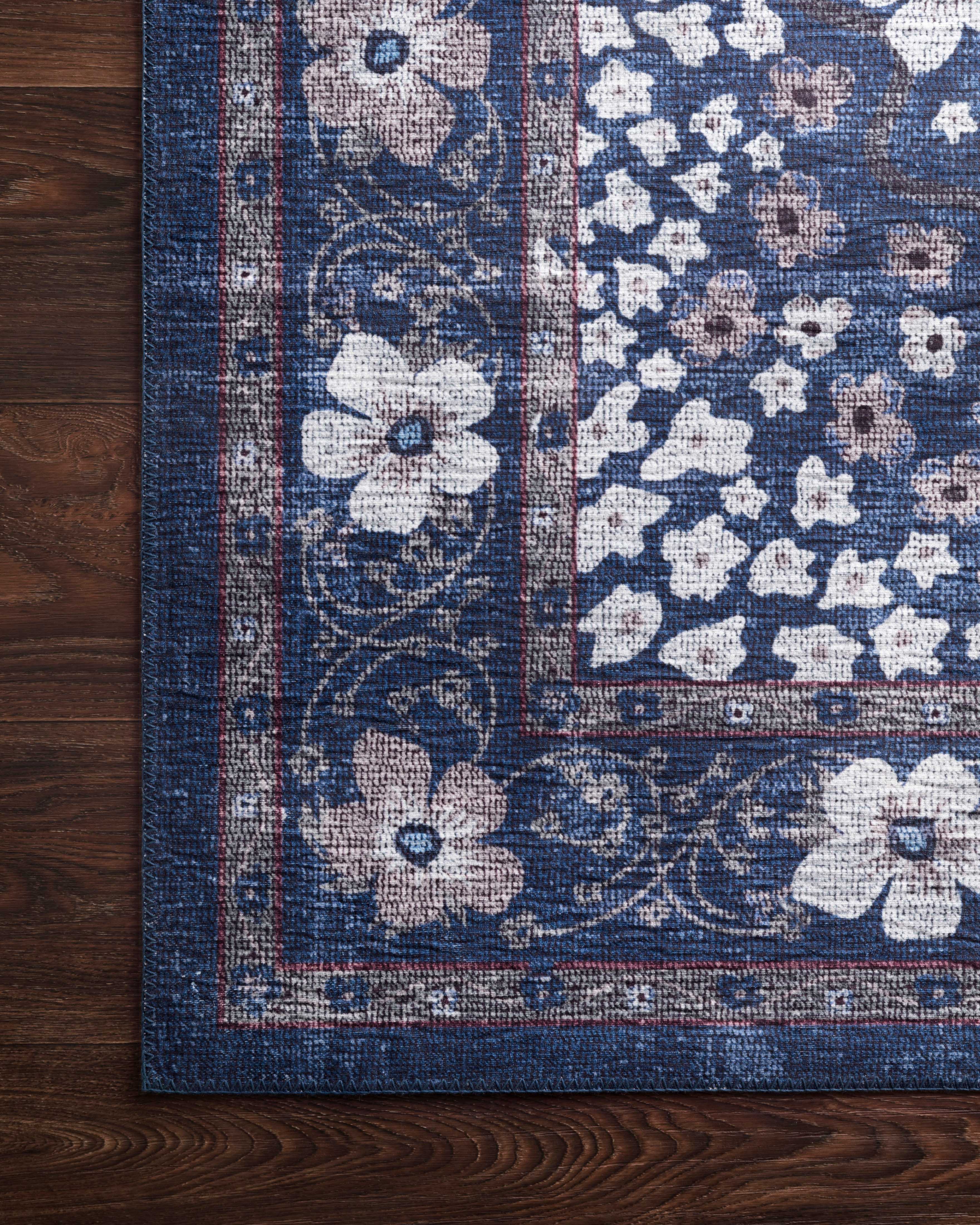 Rifle Paper Co. x Loloi Palais Navy Rug No.2 RUGS - synthetic Loloi 18" x 18"
