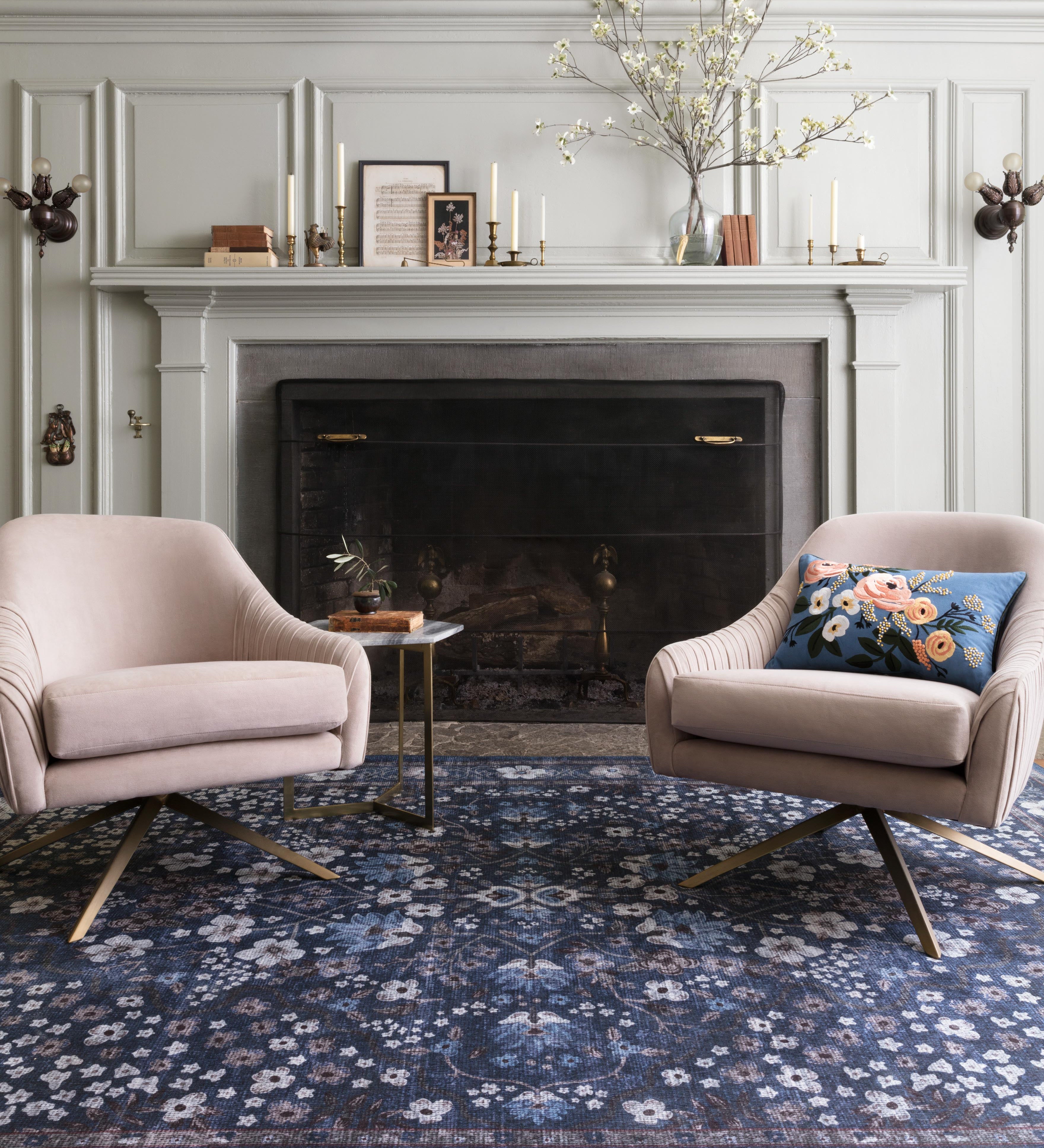 Rifle Paper Co. x Loloi Palais Navy Rug