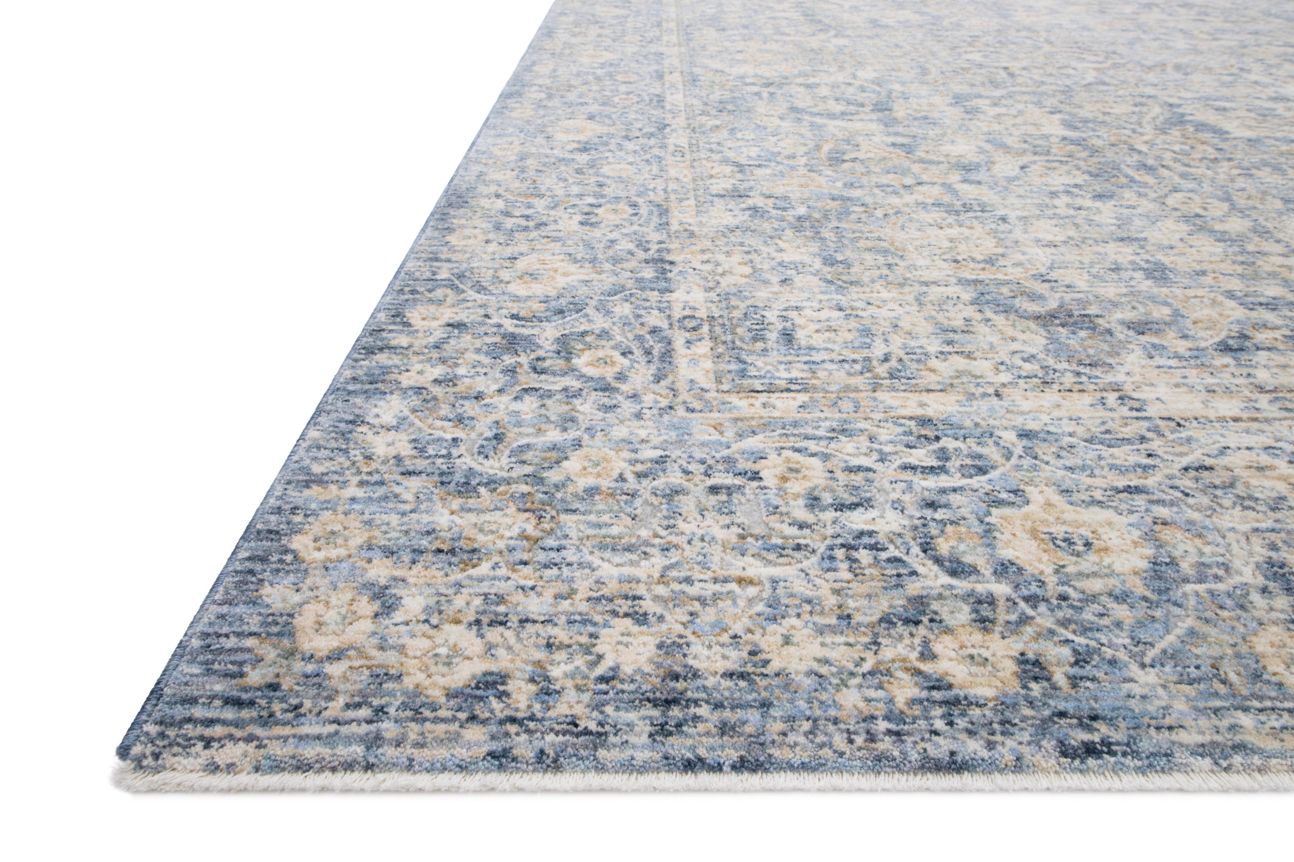 Loloi Pandora Blue / Gold Rug No.1 RUGS - synthetic Loloi