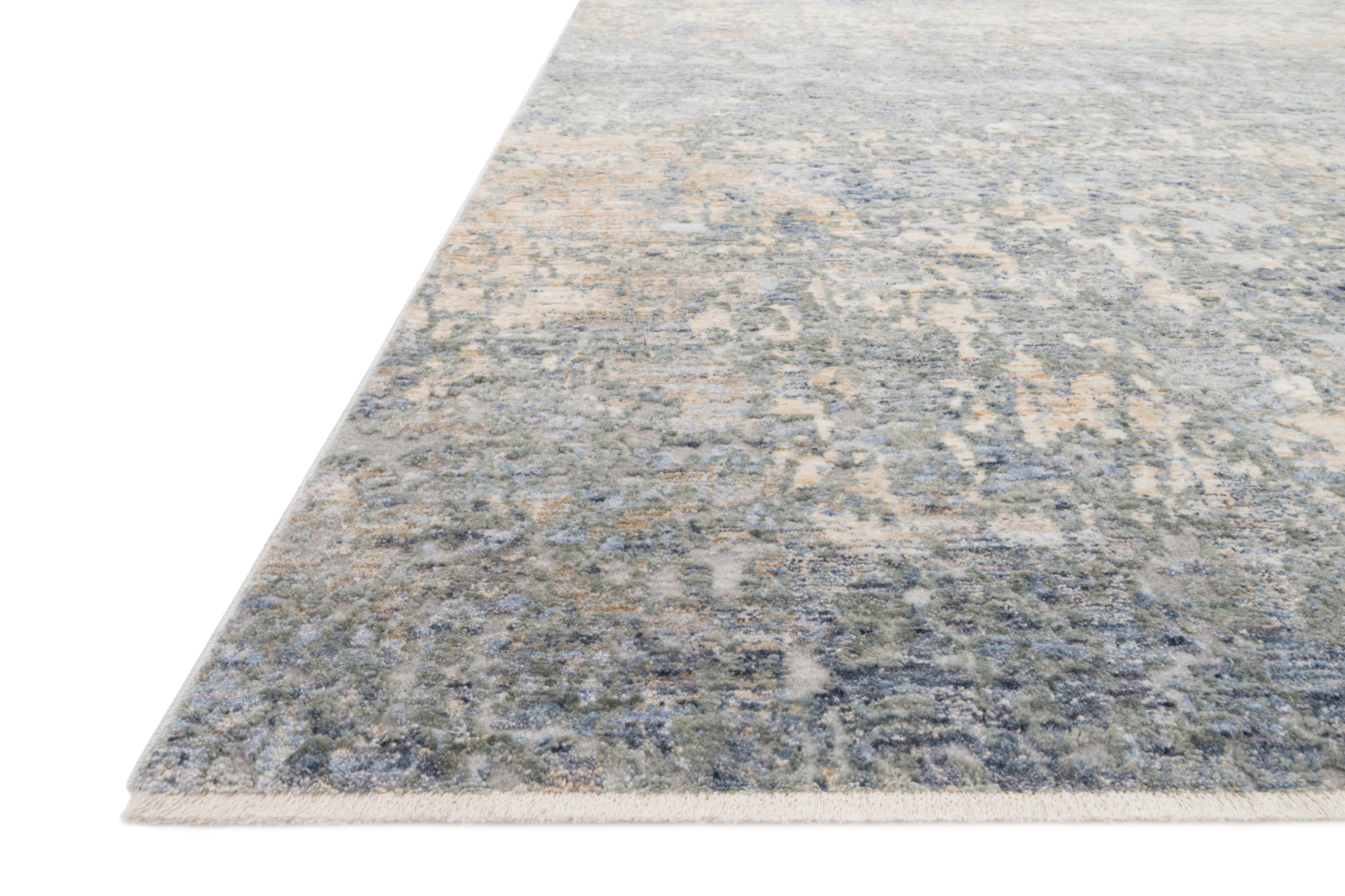 Loloi Pandora Blue / Gold Rug No.1 RUGS - synthetic Loloi 18" x 18"