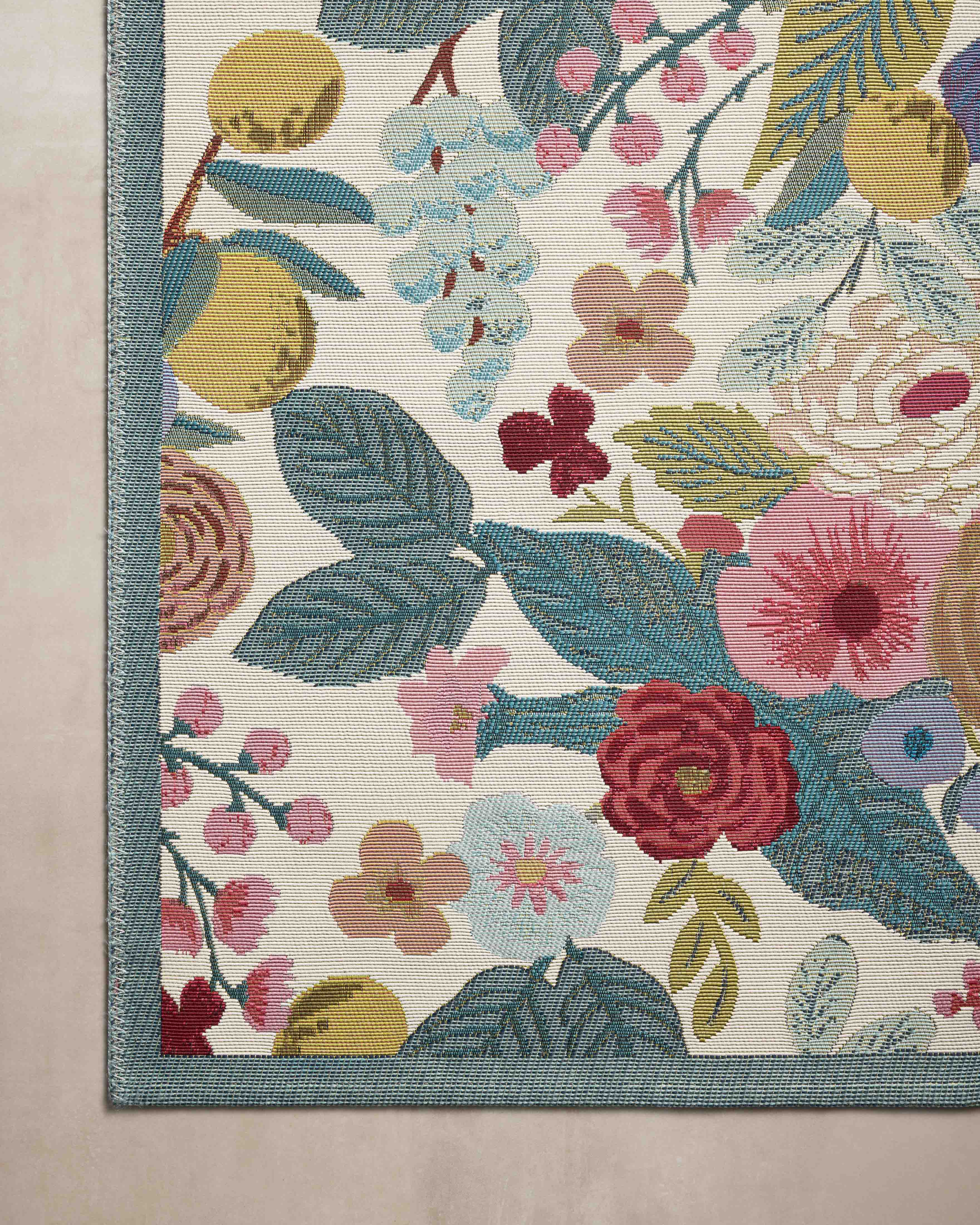 Rifle Paper Co. x Loloi Perennial Rose / Multi Rug RUGS - synthetic Loloi