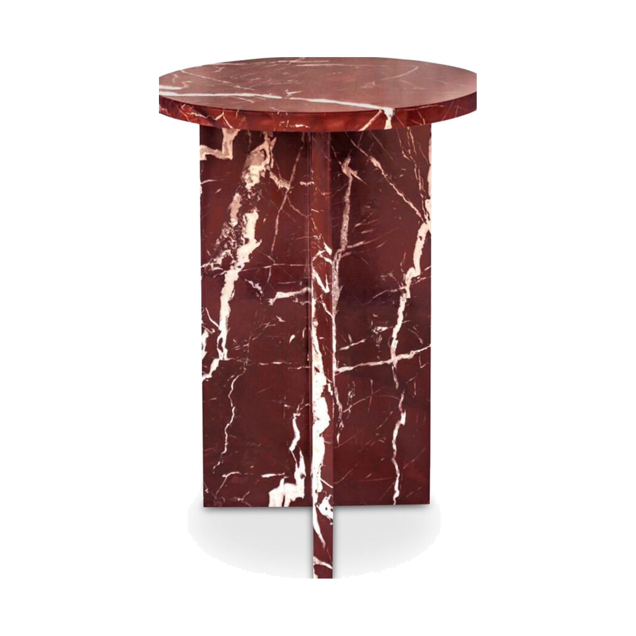 Gwen Accent Table FURNITURE - accent table Moe's Furniture Rosso Levante Marble