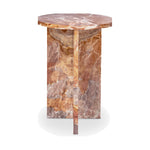 Gwen Accent Table FURNITURE - accent table Moe's Furniture Orange Levante Marble
