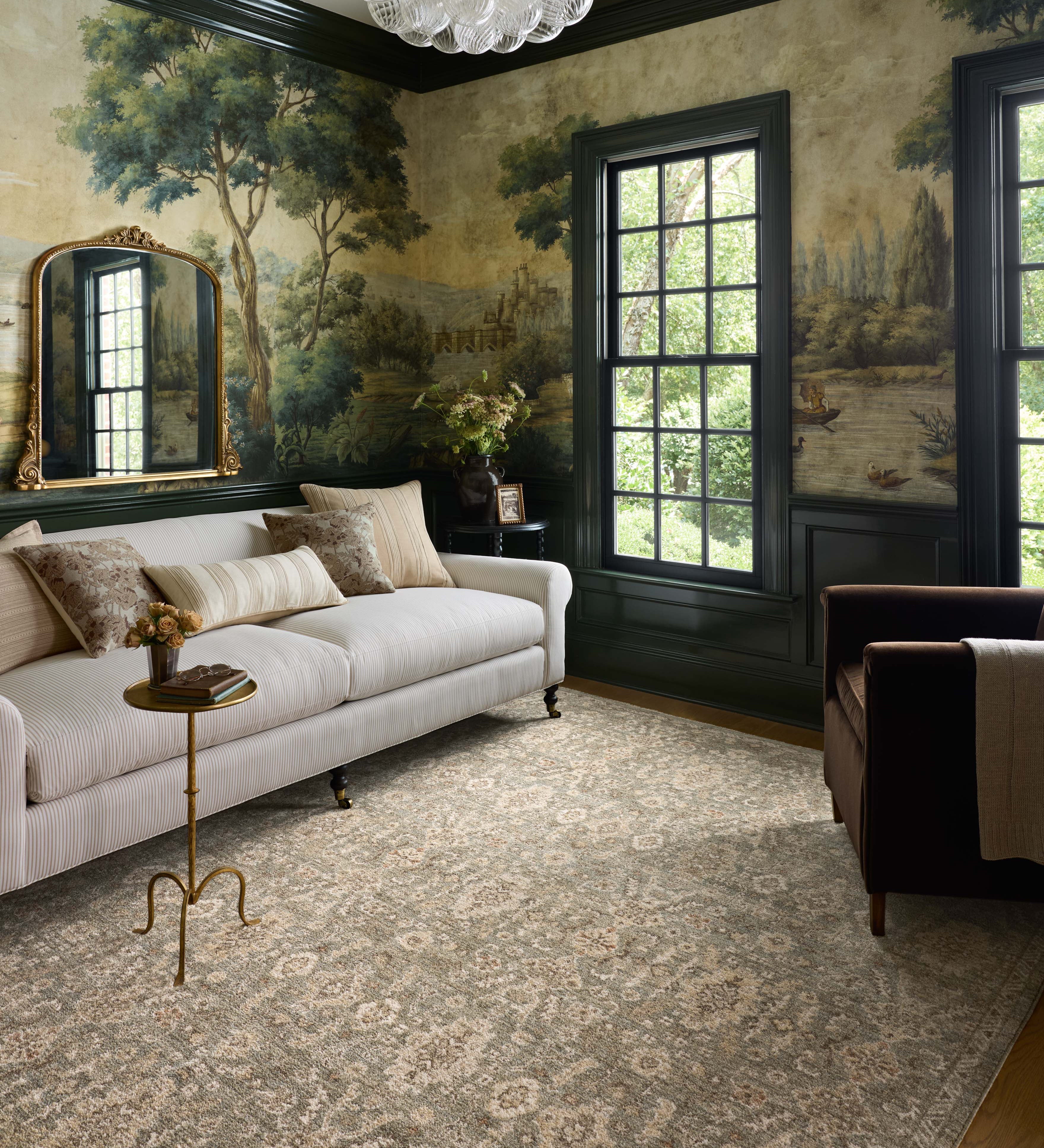 Chris Loves Julia x Loloi Palma Lagoon / Natural Rug RUGS - synthetic Loloi