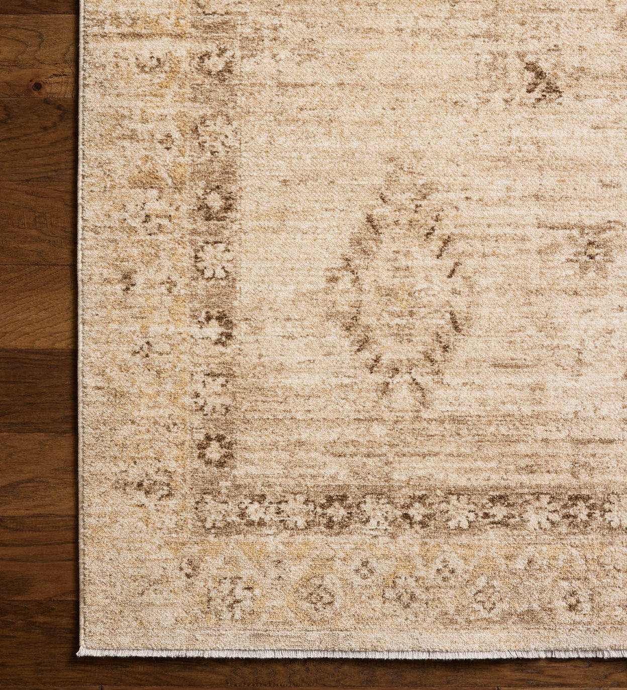 Chris Loves Julia x Loloi Palma Natural / Smoke Rug RUGS - synthetic Loloi