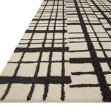 Chris Loves Julia x Loloi Polly Black / Ivory Rug 1-RUGS - jute Loloi