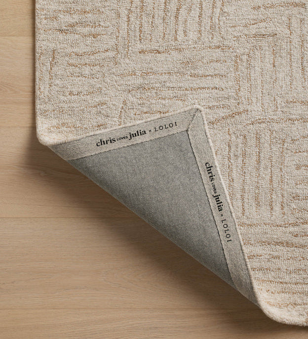 Chris Loves Julia x Loloi Polly Smoke / Sand Rug 0-RUGS - jute Loloi