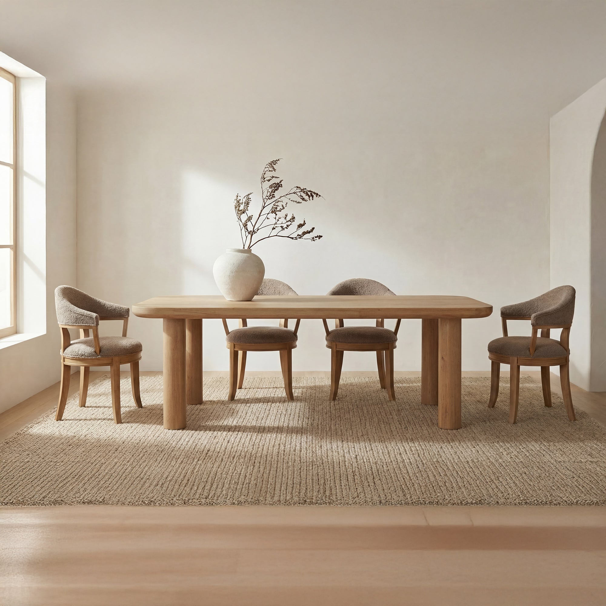 Alda Dining Table FURNITURE - dining table Moe's Furniture