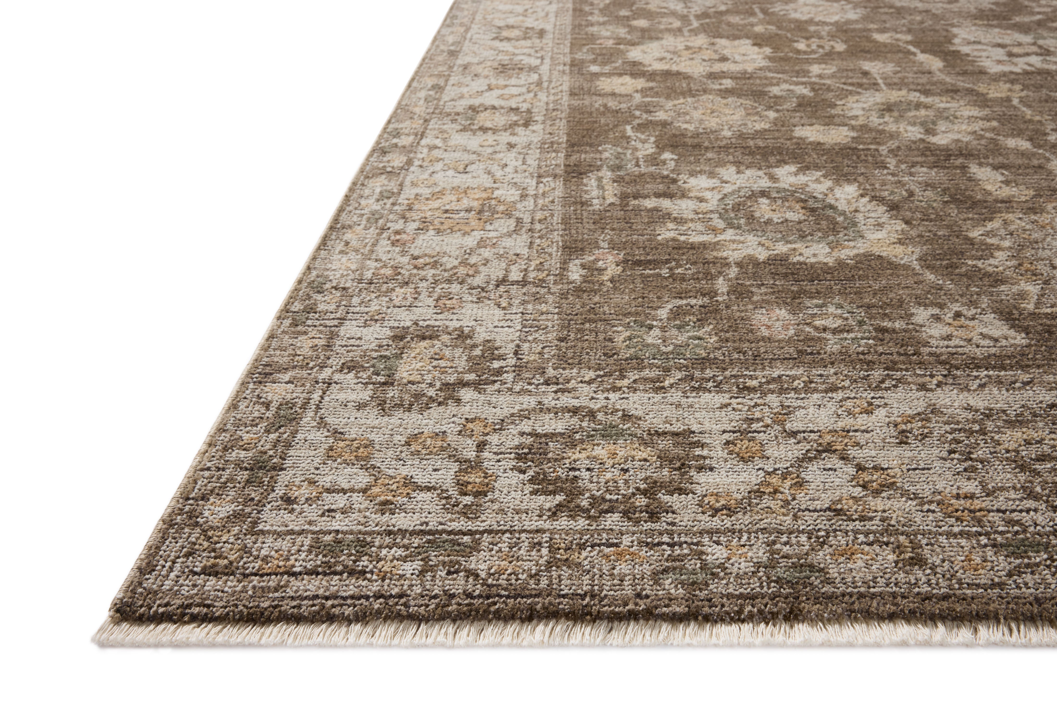 Loloi Priscilla Bark / Ivory Square Rug RUGS - synthetic Loloi