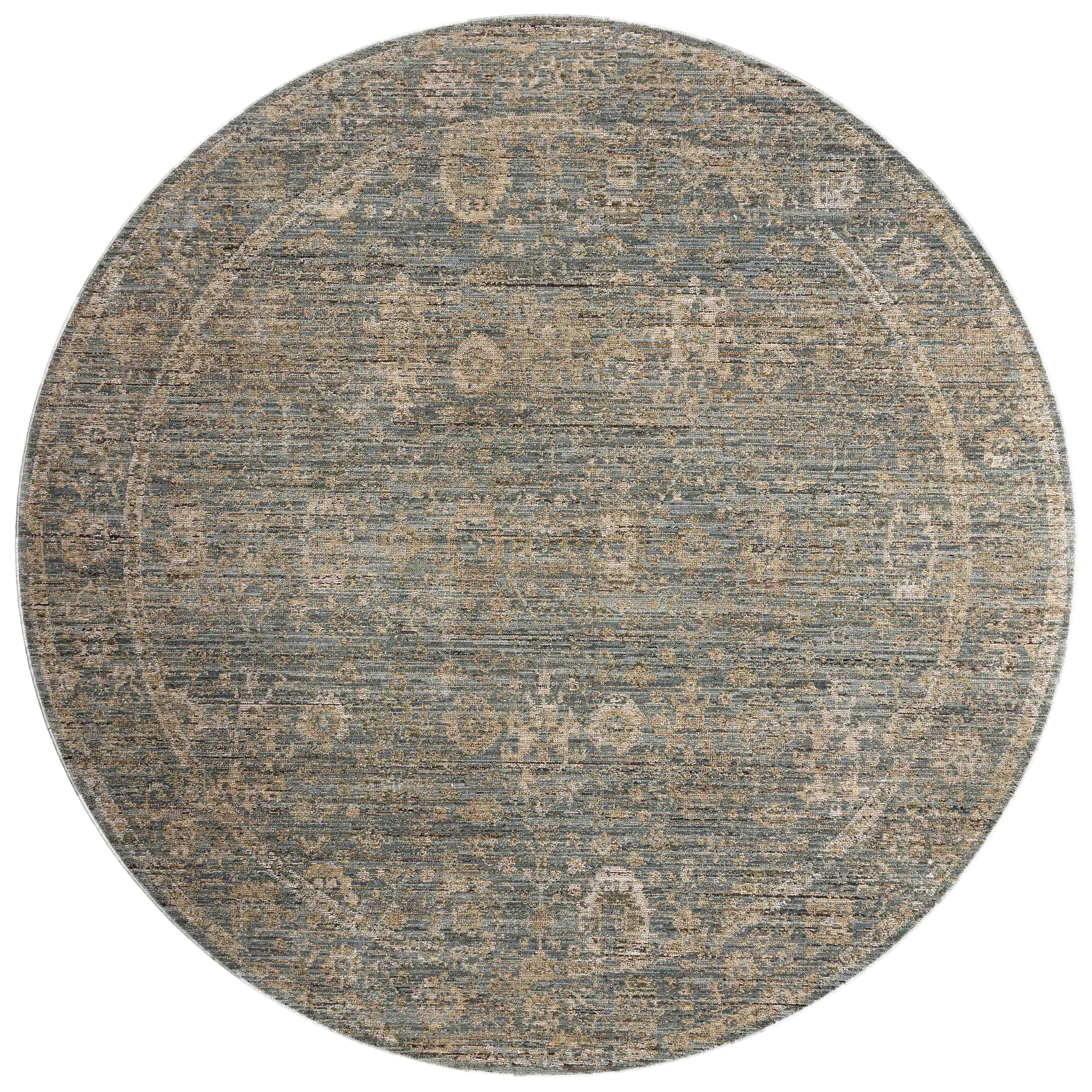 Loloi Priscilla Blue / Sand Square Rug RUGS - synthetic Loloi
