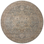 Loloi Priscilla Blue / Bark Square Rug RUGS - synthetic Loloi