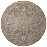 Loloi Priscilla Blue / Bark Square Rug RUGS - synthetic Loloi