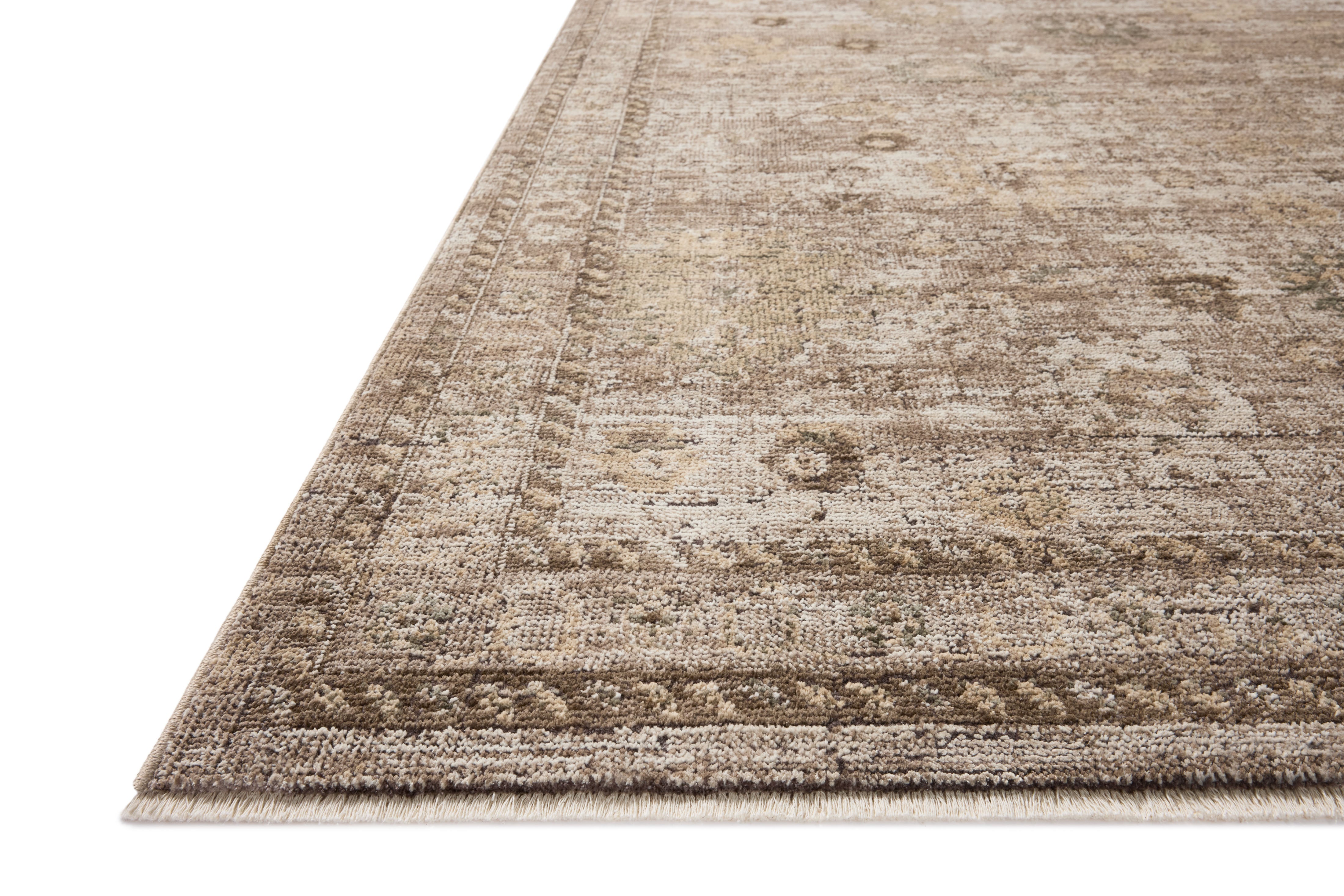 Loloi Priscilla Sand / Earth Square Rug RUGS - synthetic Loloi
