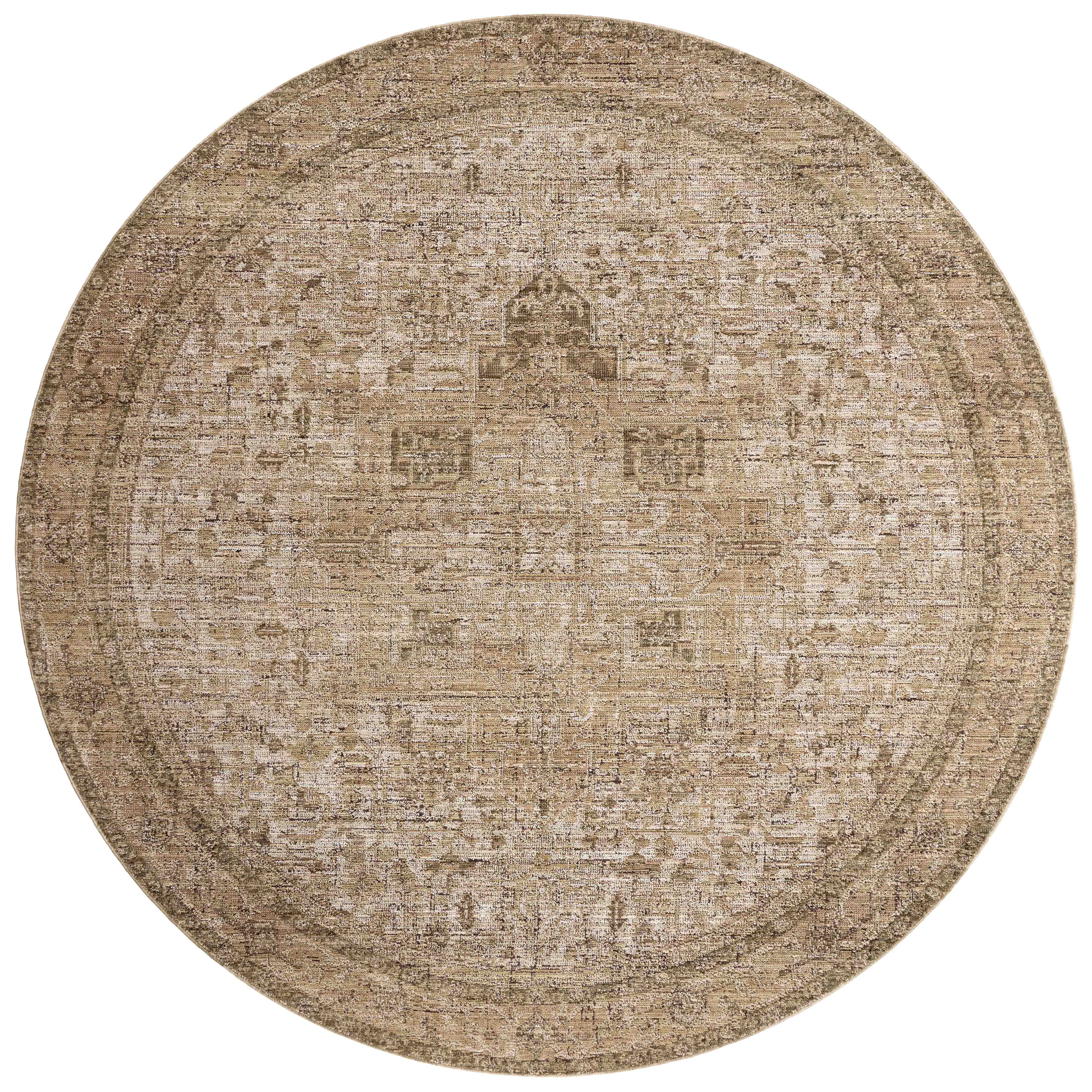 Loloi Priscilla Beige / Earth Square Rug RUGS - synthetic Loloi