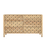 Farren 6 Drawer Dresser Furniture - Dressers Moe's Furniture Natural