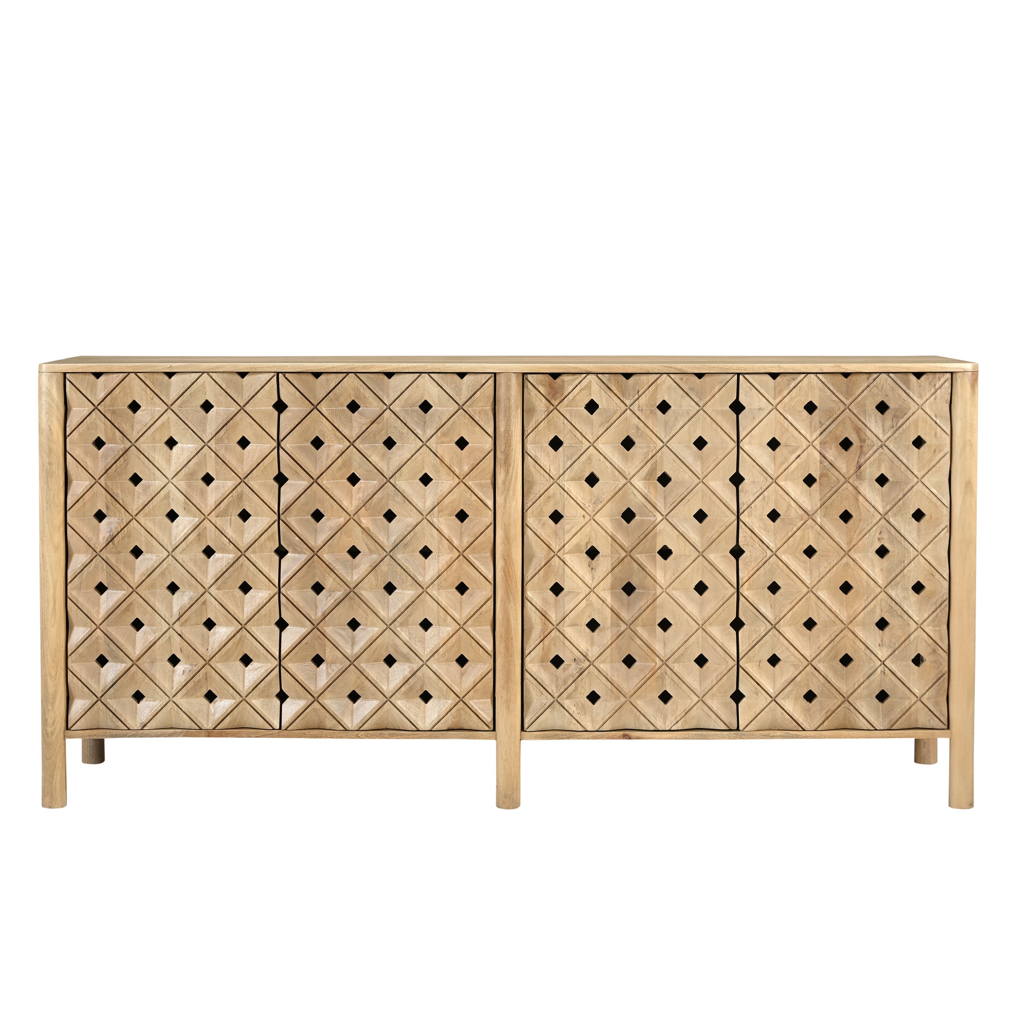 Farren 4 Door Sideboard Furniture - Sideboards Moe's Furniture Natural