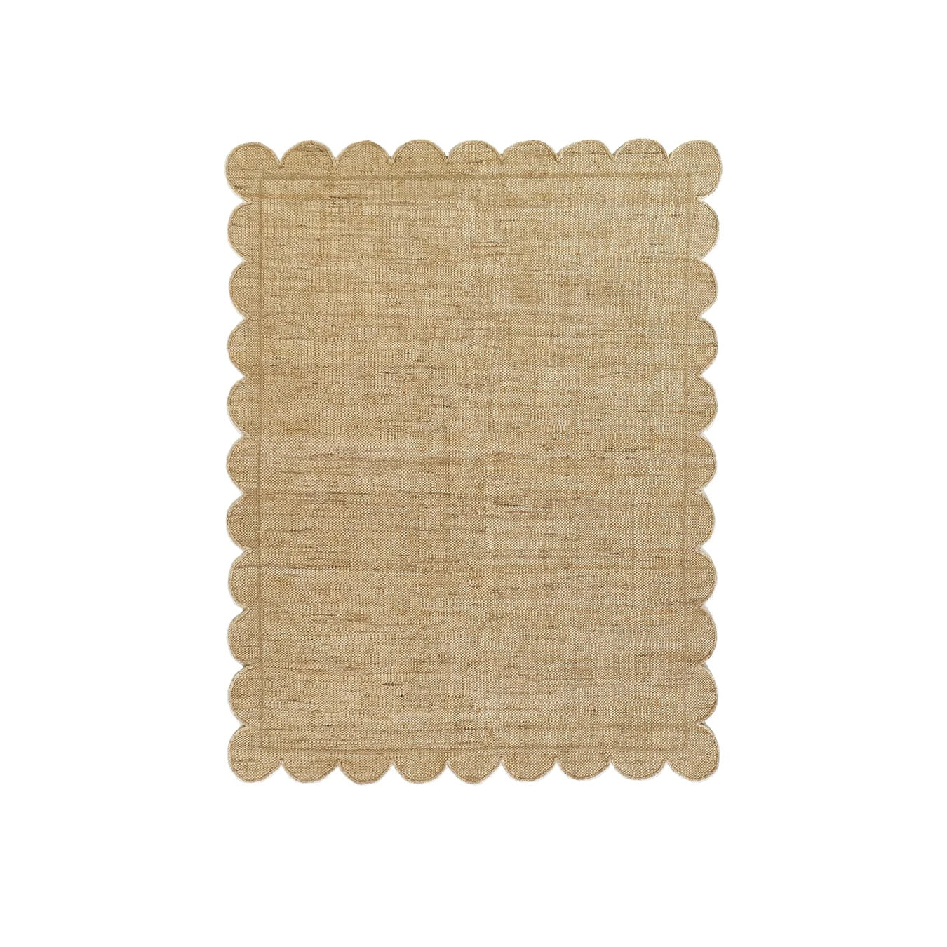 Parikia Scallop Edge Jute Area Rug RUGS - jute Momeni 2'6" x 8' Runner