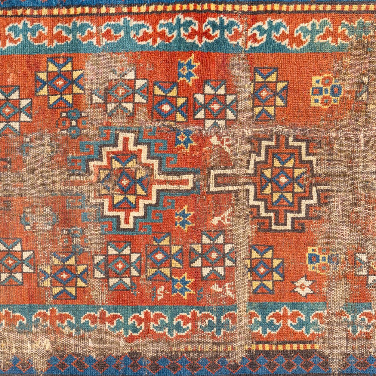 4' x 6'4" Antique Caucasian Rug - Rug & Weave