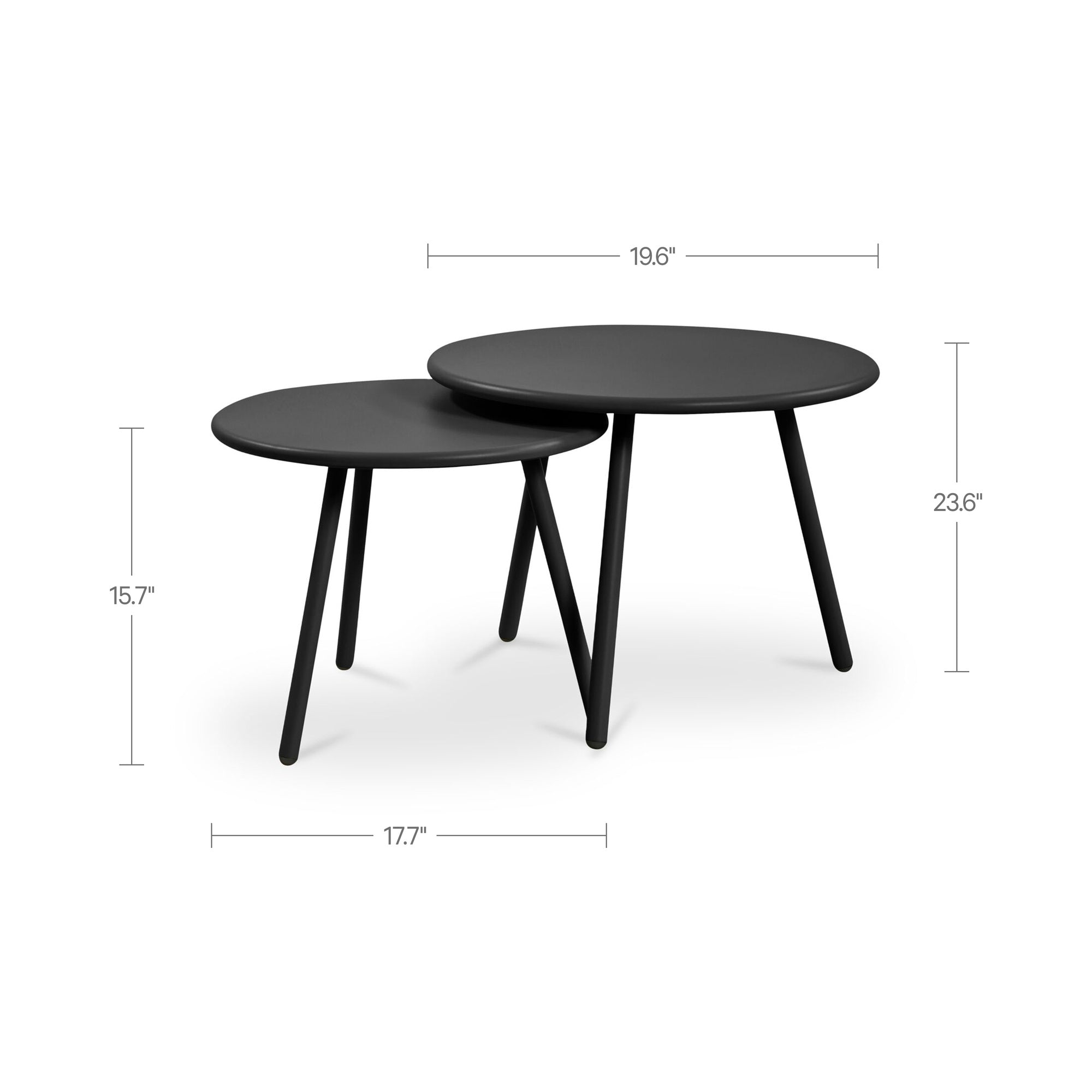 Kerri Outdoor Nesting Coffee Table FURNITURE - outdoor coffee table Moe's Furniture