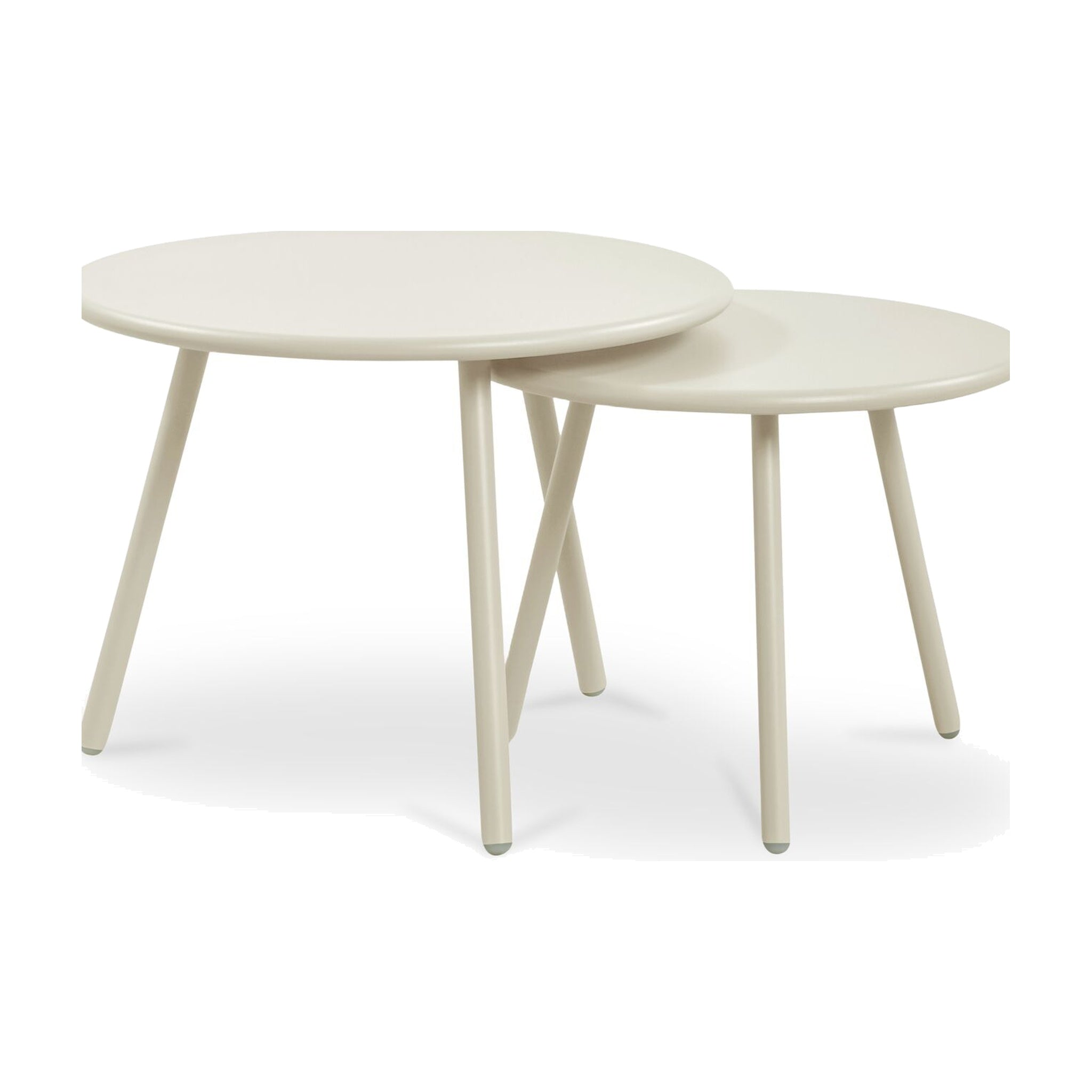 Kerri Outdoor Nesting Coffee Table FURNITURE - outdoor coffee table Moe's Furniture White