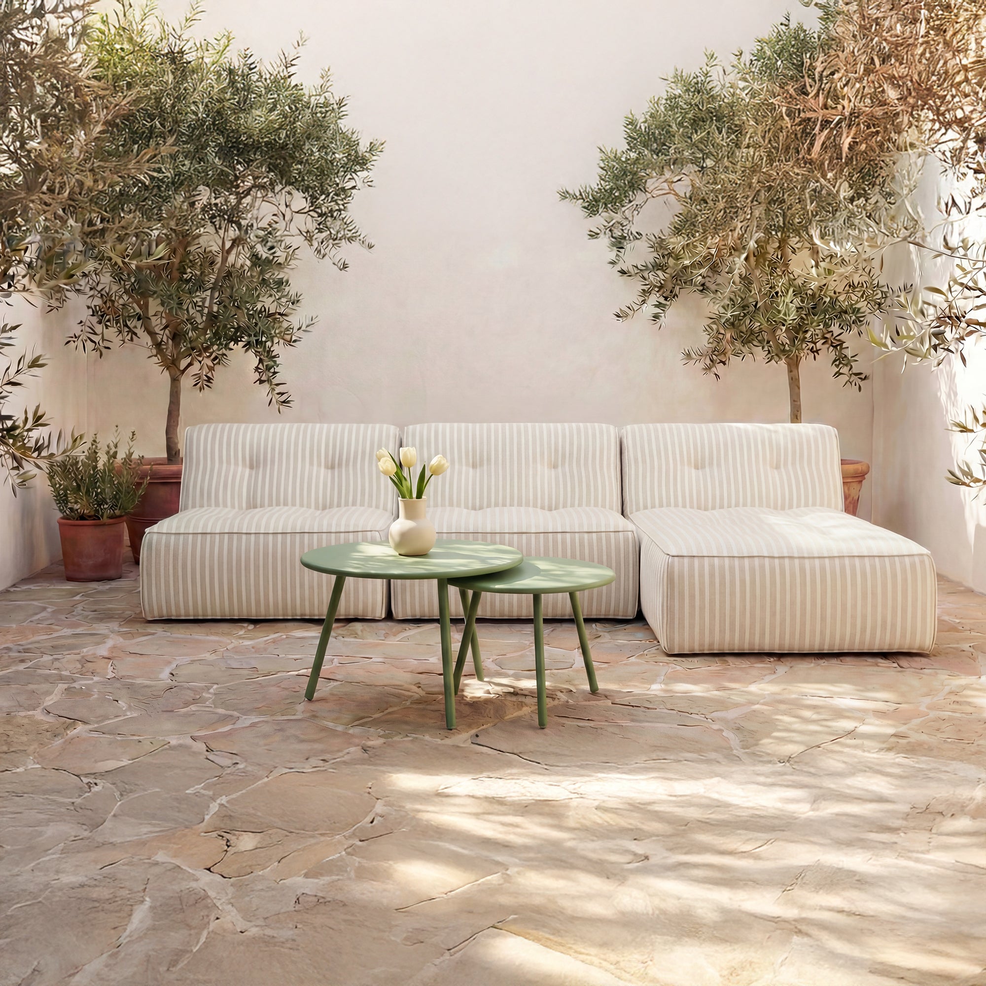 Kerri Outdoor Nesting Coffee Table FURNITURE - outdoor coffee table Moe's Furniture