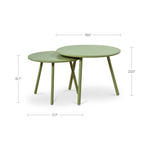 Kerri Outdoor Nesting Coffee Table FURNITURE - outdoor coffee table Moe's Furniture