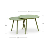 Kerri Outdoor Nesting Coffee Table FURNITURE - outdoor coffee table Moe's Furniture