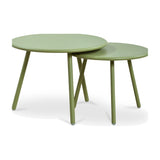 Kerri Outdoor Nesting Coffee Table FURNITURE - outdoor coffee table Moe's Furniture Green