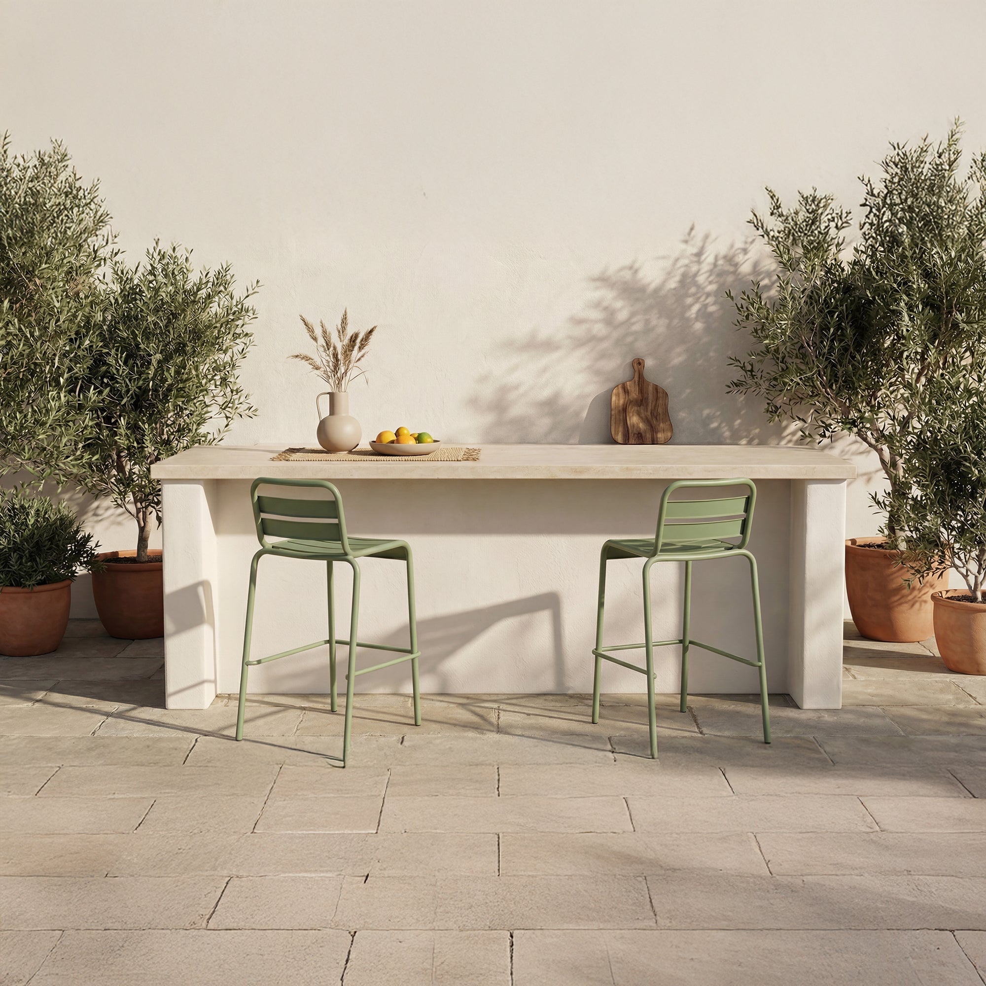 Kaede Outdoor Bar Stool FURNITURE - outdoor stool Moe's Furniture