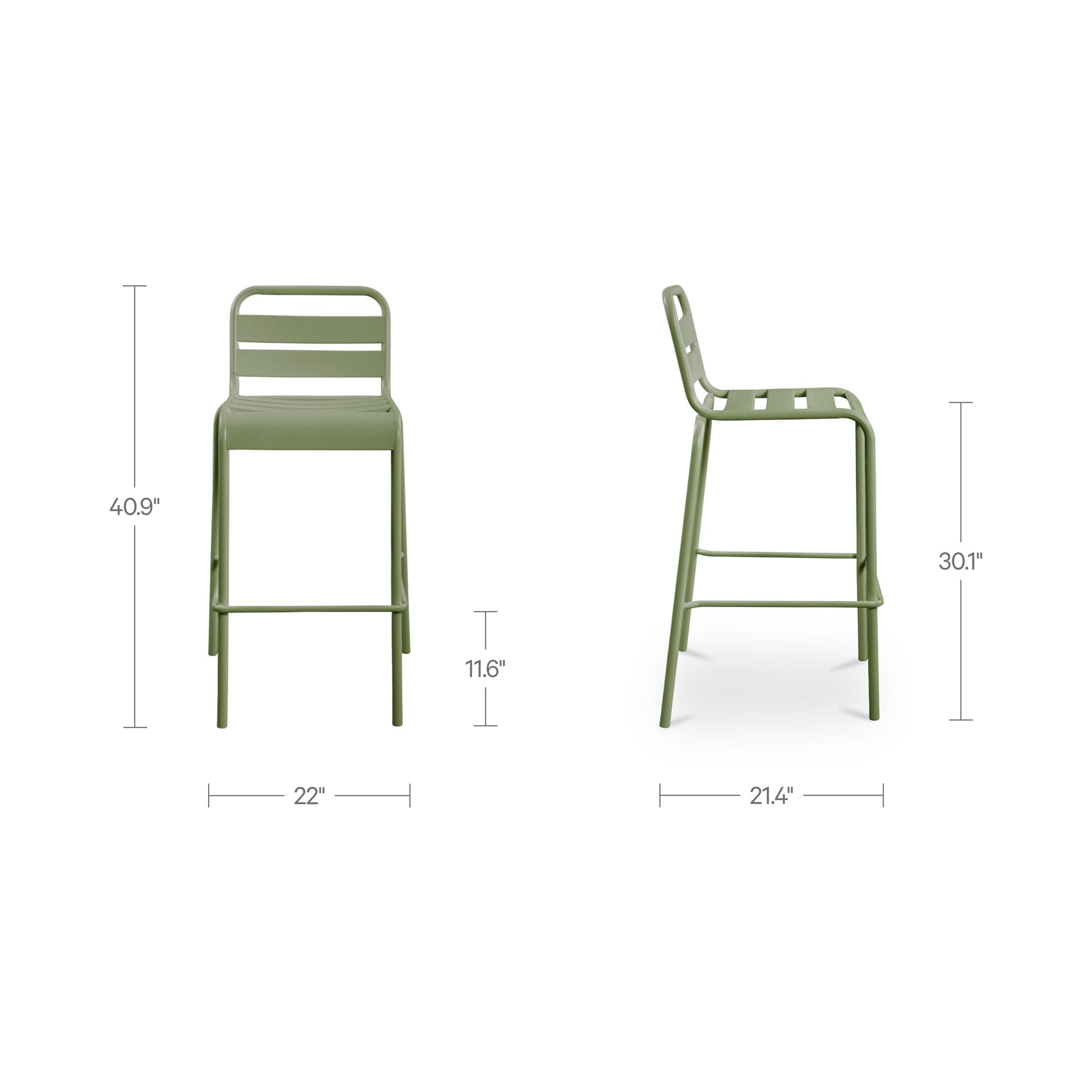 Kaede Outdoor Bar Stool FURNITURE - outdoor stool Moe's Furniture