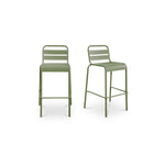 Kaede Outdoor Bar Stool FURNITURE - outdoor stool Moe's Furniture Green