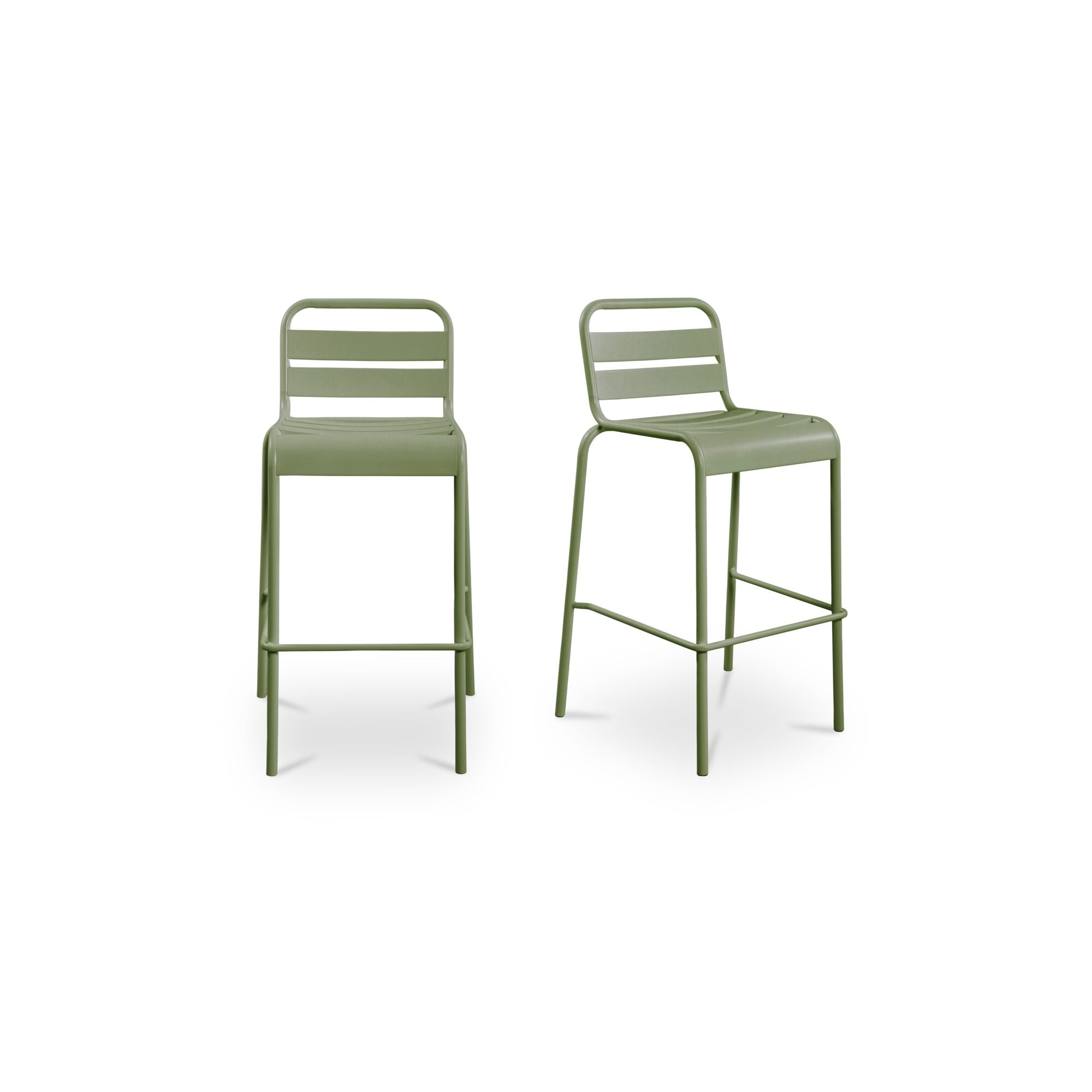 Kaede Outdoor Bar Stool FURNITURE - outdoor stool Moe's Furniture Green