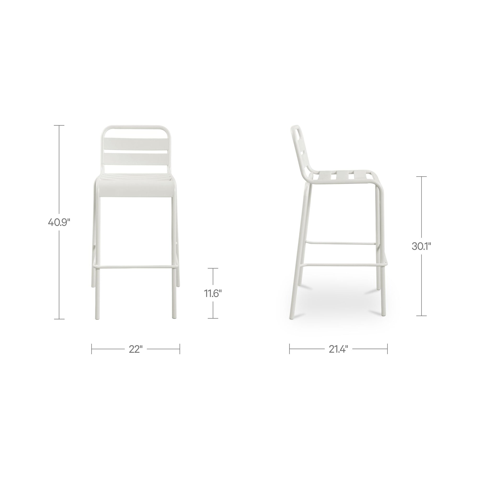 Kaede Outdoor Bar Stool FURNITURE - outdoor stool Moe's Furniture