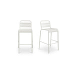 Kaede Outdoor Bar Stool FURNITURE - outdoor stool Moe's Furniture White