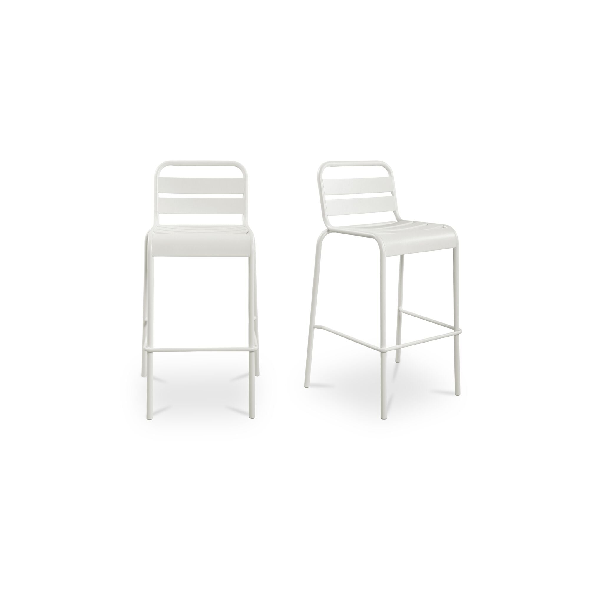 Kaede Outdoor Bar Stool FURNITURE - outdoor stool Moe's Furniture White