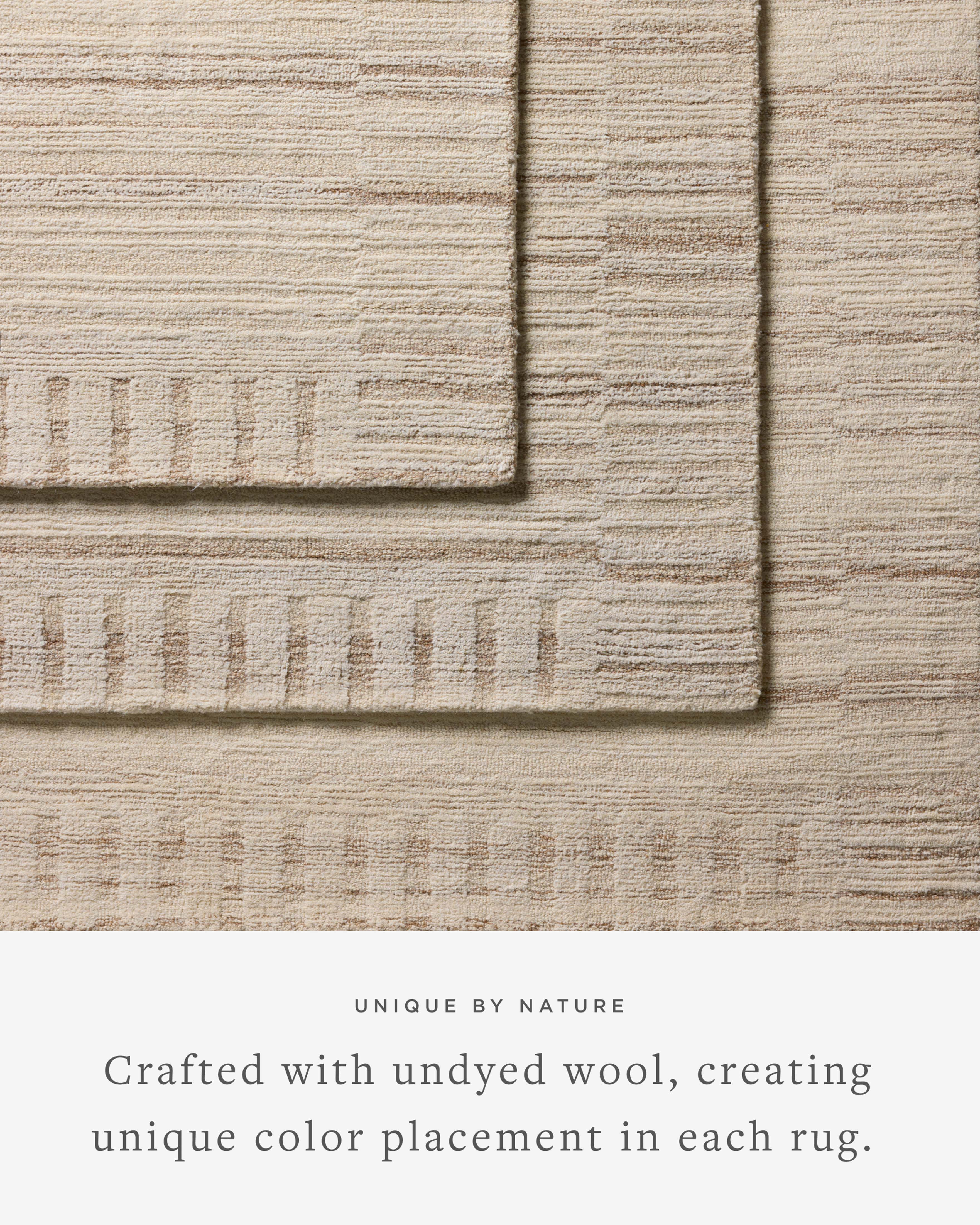 Joanna Gaines x Loloi Rae Natural / Oatmeal Rug RUGS - wool Loloi