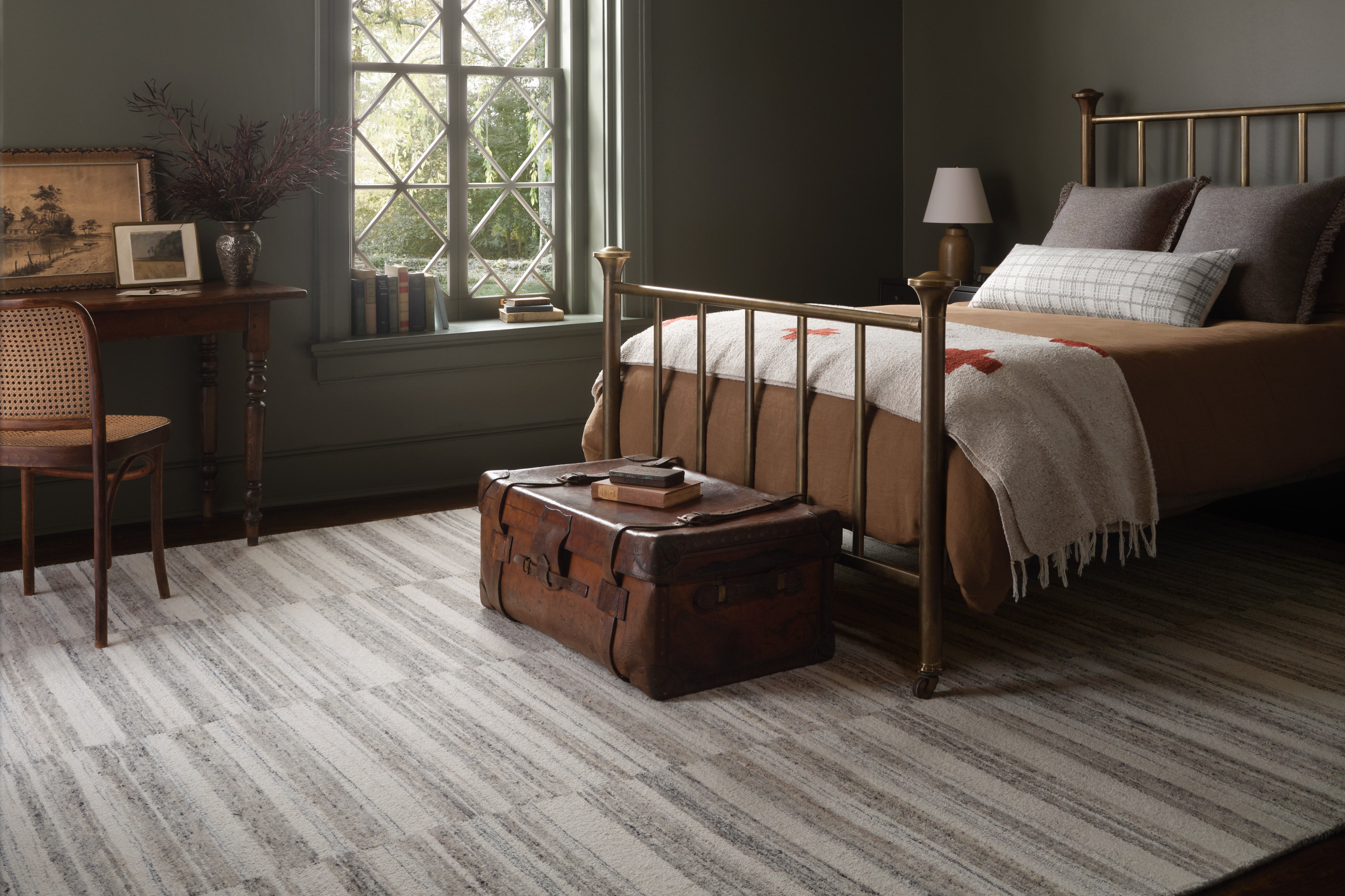Joanna Gaines x Loloi Rae Stone / Ivory Rug RUGS - wool Loloi