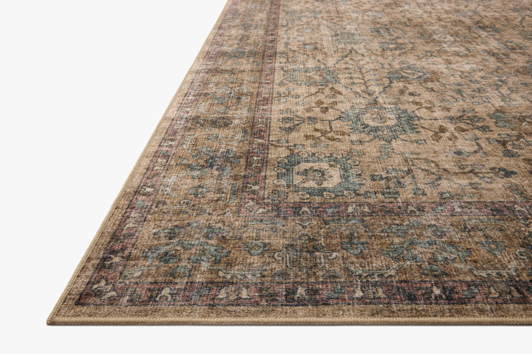 Chris Loves Julia x Loloi Ramona Khaki / Multi Rug - Rug & Weave