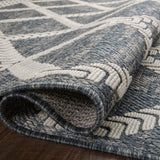Loloi Rainier Denim / Ivory Rug No.1 RUGS - synthetic Loloi 18" x 18"
