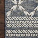Loloi Rainier Denim / Ivory Rug No.1 RUGS - synthetic Loloi 18" x 18"