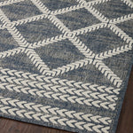 Loloi Rainier Denim / Ivory Rug No.1 RUGS - synthetic Loloi 18" x 18"