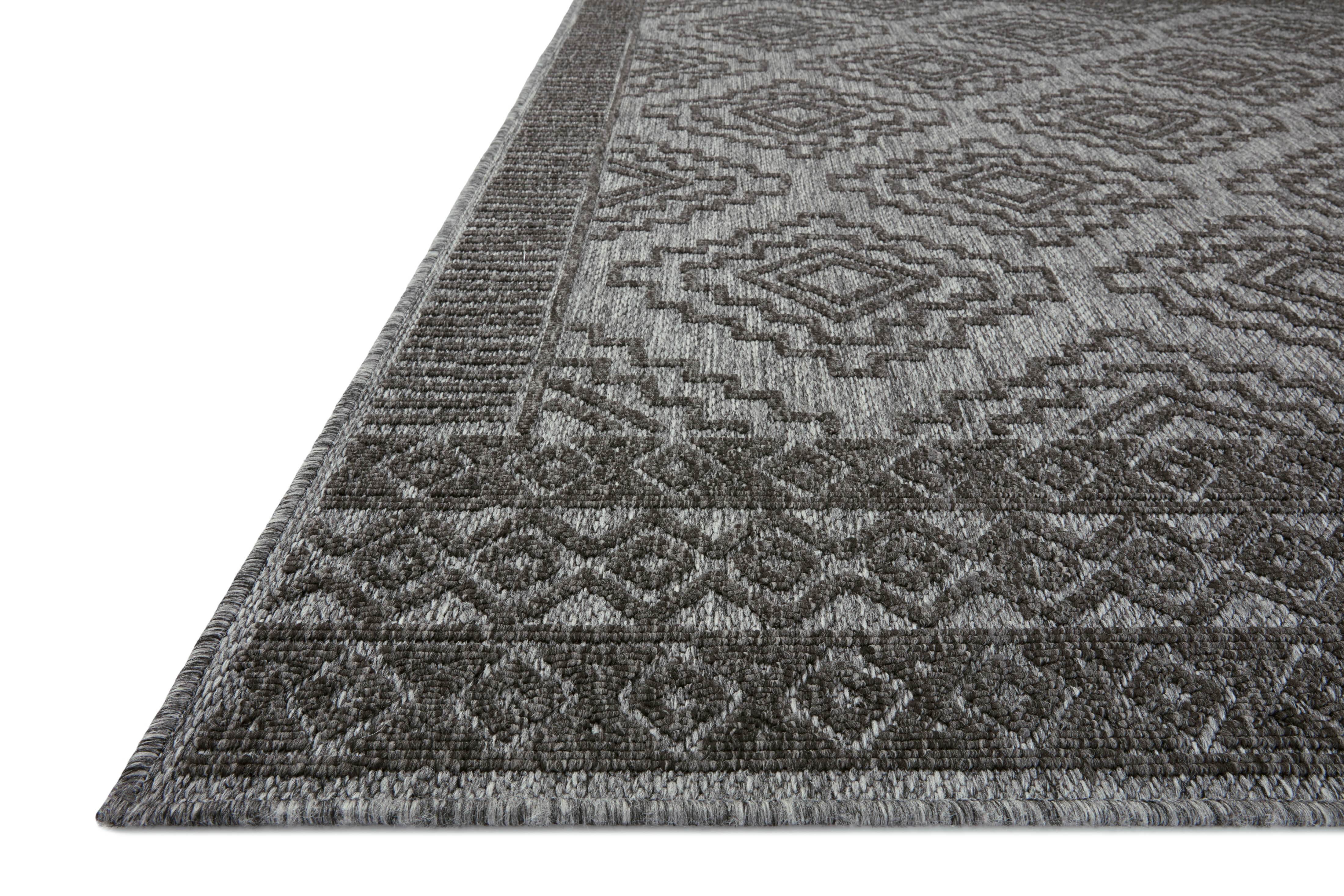 Loloi Rainier Grey / Charcoal Rug Loloi