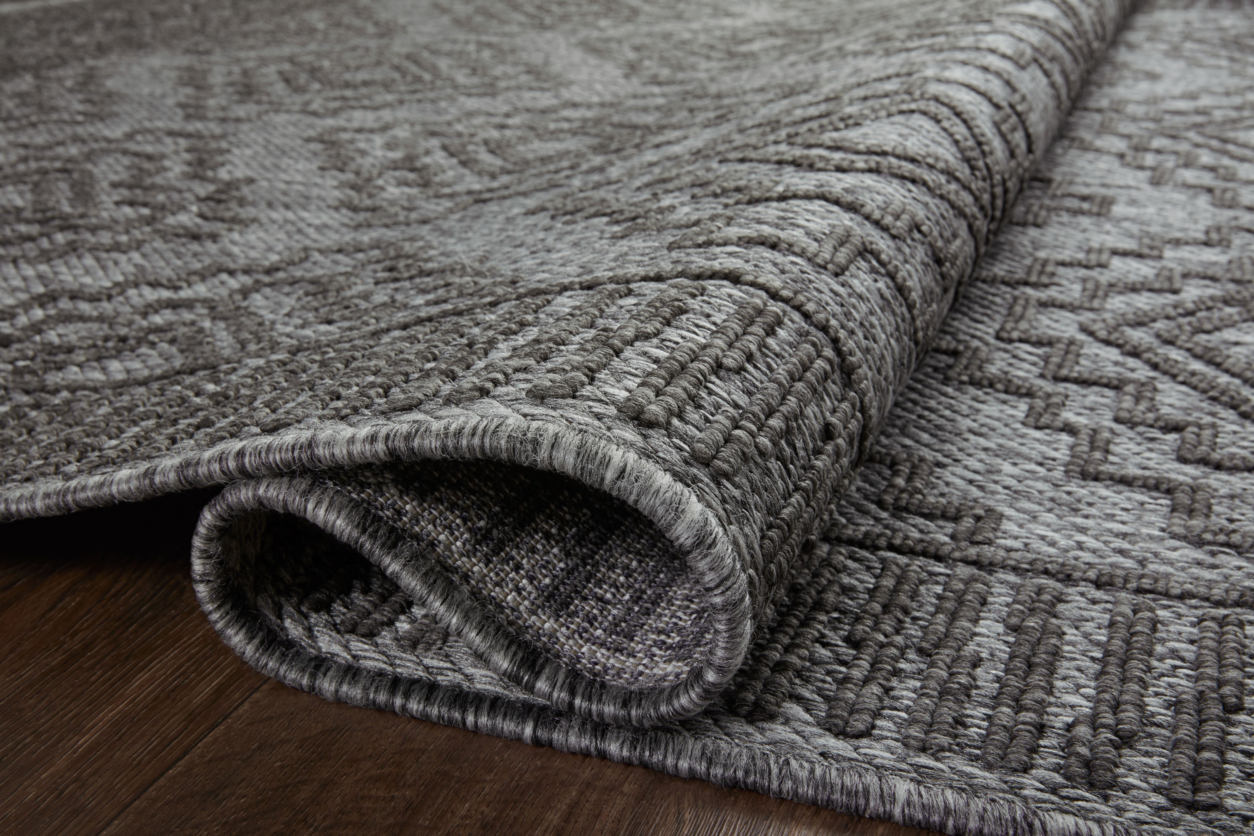 Loloi Rainier Grey / Charcoal Rug Loloi