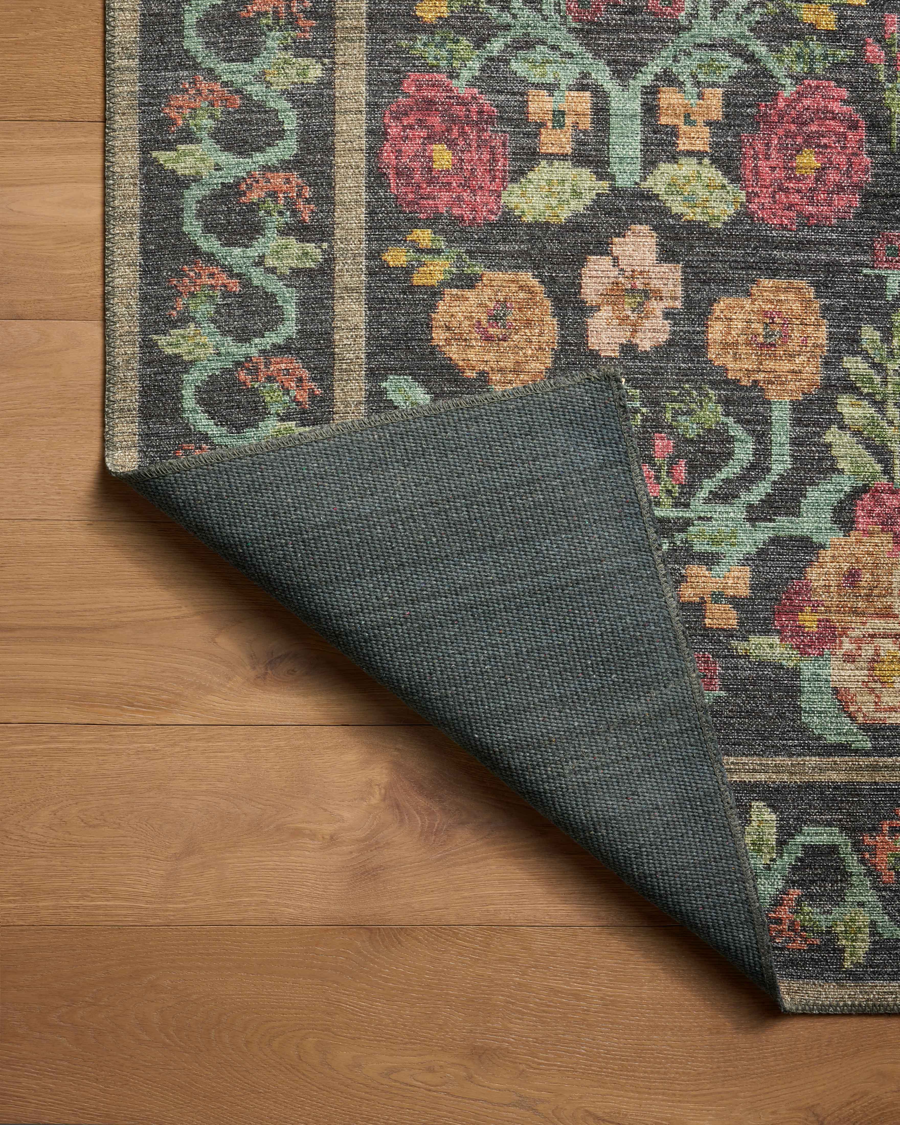 Rifle Paper Co. x Loloi Rosa Black Sample Rug RUGS - synthetic Loloi