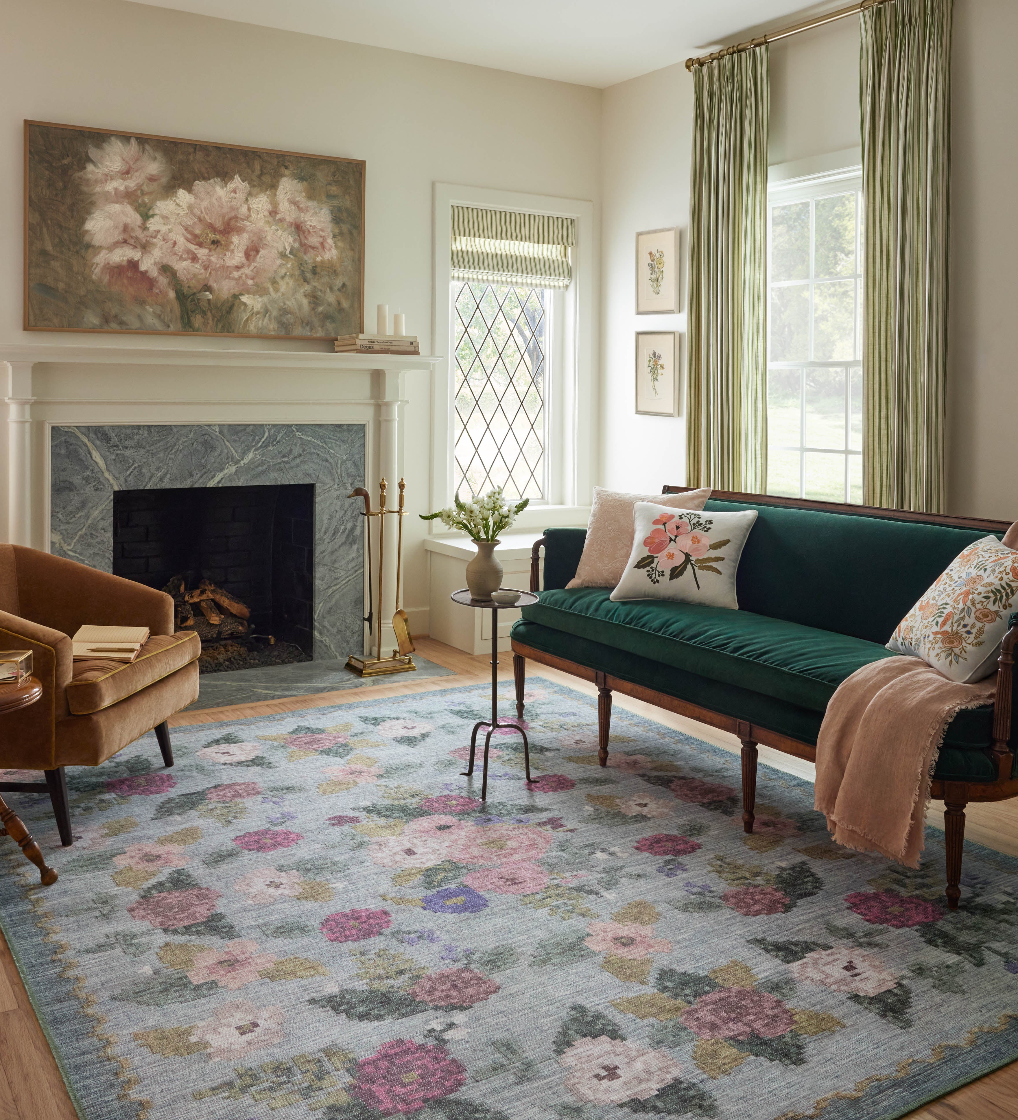 Rifle Paper Co. x Loloi Rosa Sky Rug RUGS - synthetic Loloi