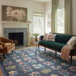 Rifle Paper Co. x Loloi Rosa Navy Rug RUGS - synthetic Loloi