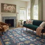 Rifle Paper Co. x Loloi Rosa Navy Rug RUGS - synthetic Loloi